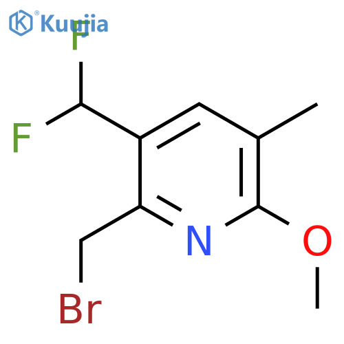 2-(Bromomethyl)-3-(difluoromethyl)-6-methoxy-5-methylpyridine structure