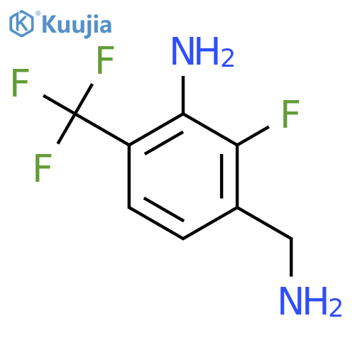 3-Amino-2-fluoro-4-(trifluoromethyl)benzylamine structure