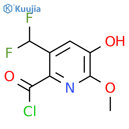 3-(Difluoromethyl)-5-hydroxy-6-methoxypyridine-2-carbonyl chloride structure