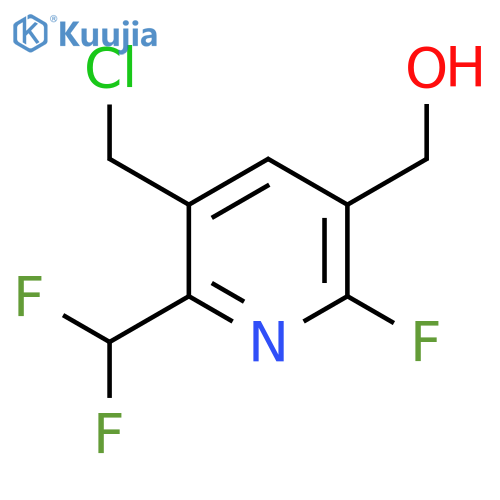 3-(Chloromethyl)-2-(difluoromethyl)-6-fluoropyridine-5-methanol structure