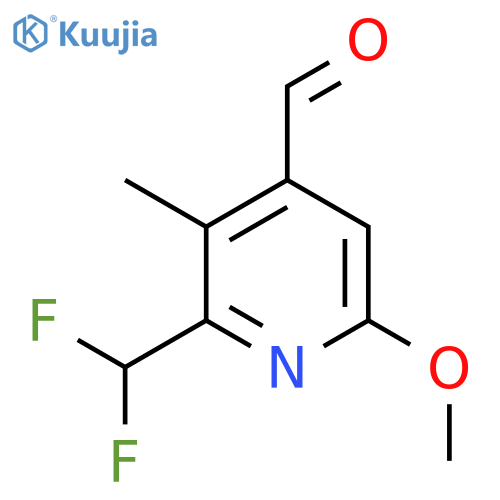 2-(Difluoromethyl)-6-methoxy-3-methylpyridine-4-carboxaldehyde structure