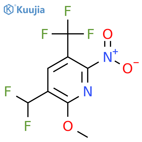3-(Difluoromethyl)-2-methoxy-6-nitro-5-(trifluoromethyl)pyridine structure