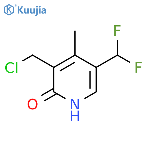 3-(Chloromethyl)-5-(difluoromethyl)-2-hydroxy-4-methylpyridine structure