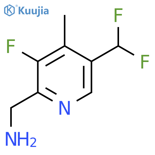 2-(Aminomethyl)-5-(difluoromethyl)-3-fluoro-4-methylpyridine structure