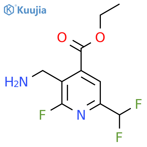 Ethyl 3-(aminomethyl)-6-(difluoromethyl)-2-fluoropyridine-4-carboxylate structure