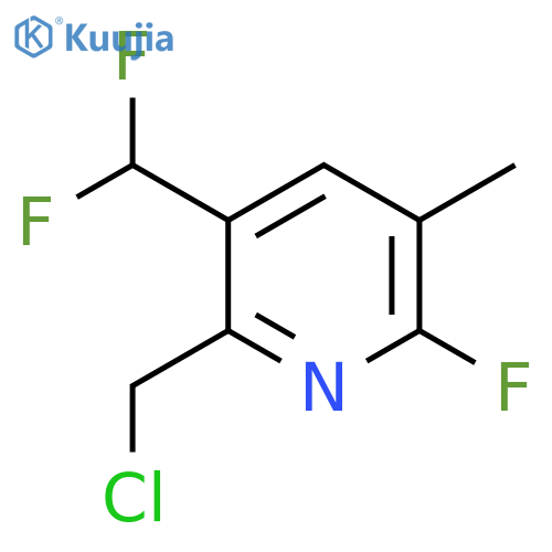 2-(Chloromethyl)-3-(difluoromethyl)-6-fluoro-5-methylpyridine structure