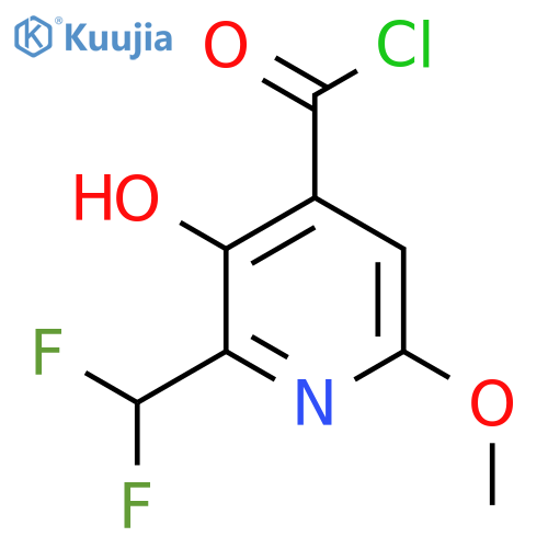 2-(Difluoromethyl)-3-hydroxy-6-methoxypyridine-4-carbonyl chloride structure
