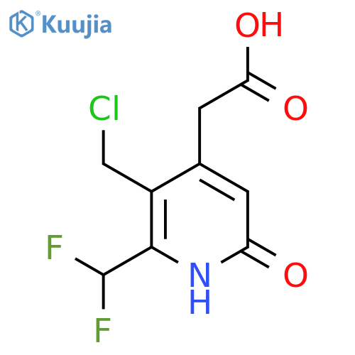 3-(Chloromethyl)-2-(difluoromethyl)-6-hydroxypyridine-4-acetic acid structure