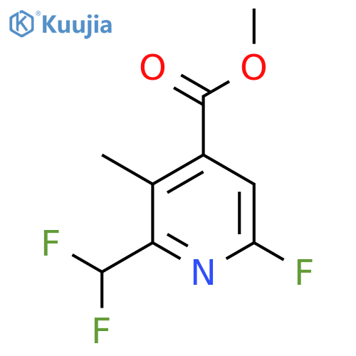 Methyl 2-(difluoromethyl)-6-fluoro-3-methylpyridine-4-carboxylate structure