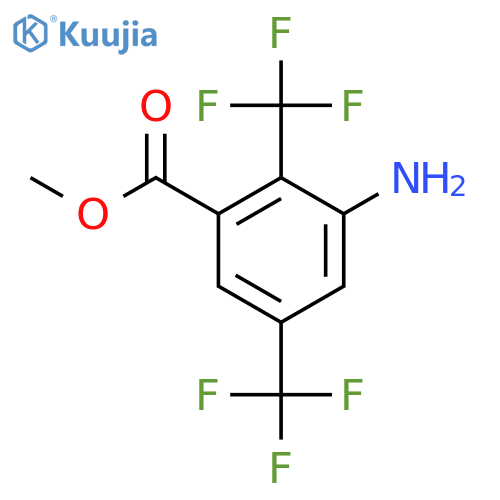 Methyl 3-amino-2,5-bis(trifluoromethyl)benzoate structure