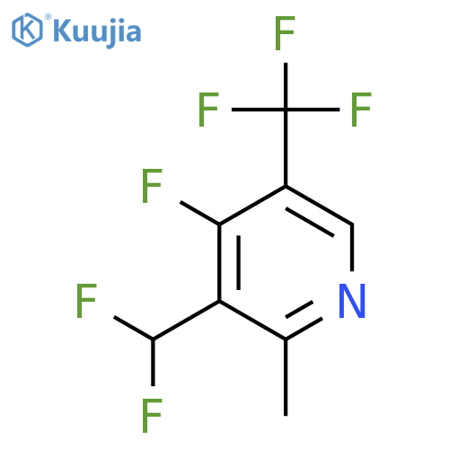 3-(Difluoromethyl)-4-fluoro-2-methyl-5-(trifluoromethyl)pyridine structure