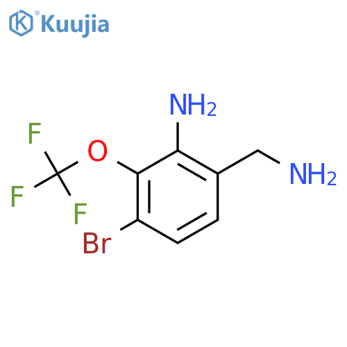 2-Amino-4-bromo-3-(trifluoromethoxy)benzylamine structure