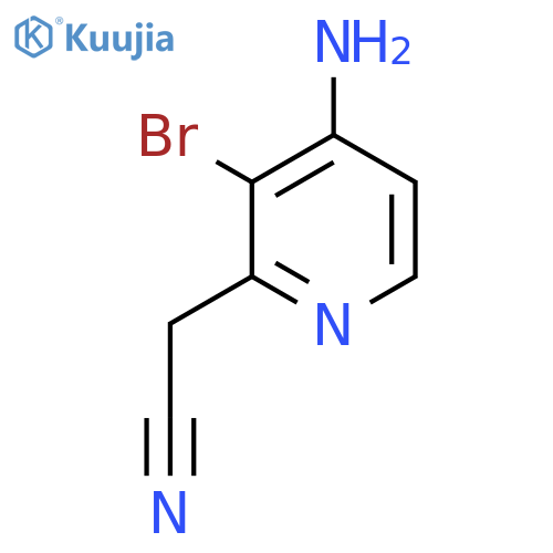 4-Amino-3-bromopyridine-2-acetonitrile structure