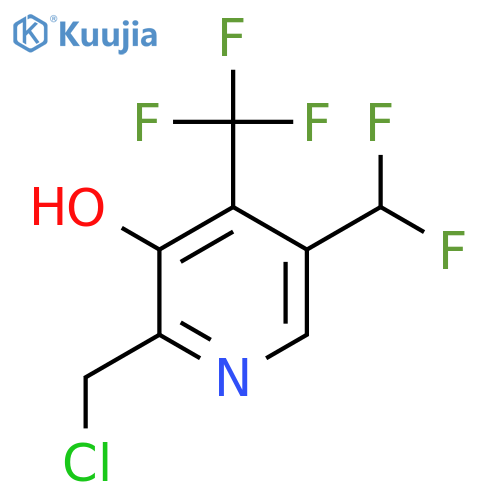 2-(Chloromethyl)-5-(difluoromethyl)-3-hydroxy-4-(trifluoromethyl)pyridine structure