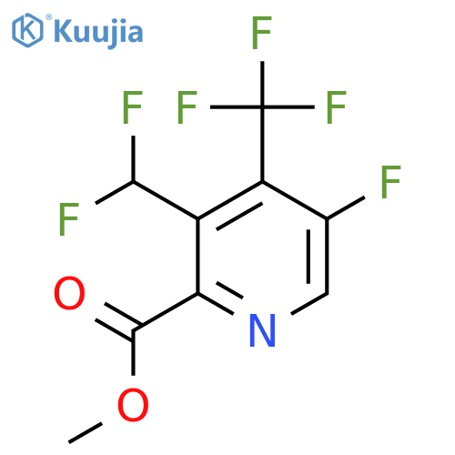 Methyl 3-(difluoromethyl)-5-fluoro-4-(trifluoromethyl)pyridine-2-carboxylate structure