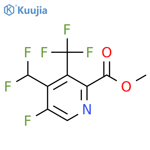 Methyl 4-(difluoromethyl)-5-fluoro-3-(trifluoromethyl)pyridine-2-carboxylate structure