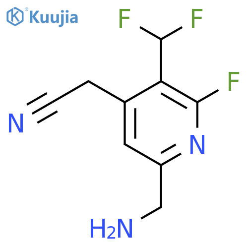 6-(Aminomethyl)-3-(difluoromethyl)-2-fluoropyridine-4-acetonitrile structure