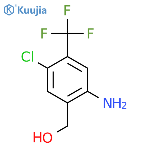 2-Amino-5-chloro-4-(trifluoromethyl)benzyl alcohol structure