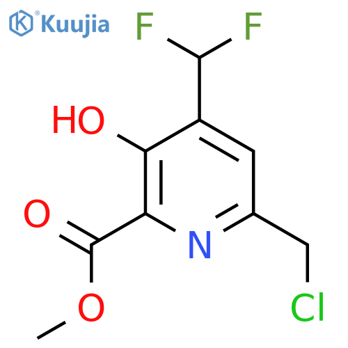 Methyl 6-(chloromethyl)-4-(difluoromethyl)-3-hydroxypyridine-2-carboxylate structure