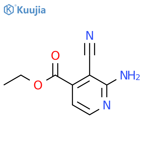 Ethyl 2-amino-3-cyanoisonicotinate structure