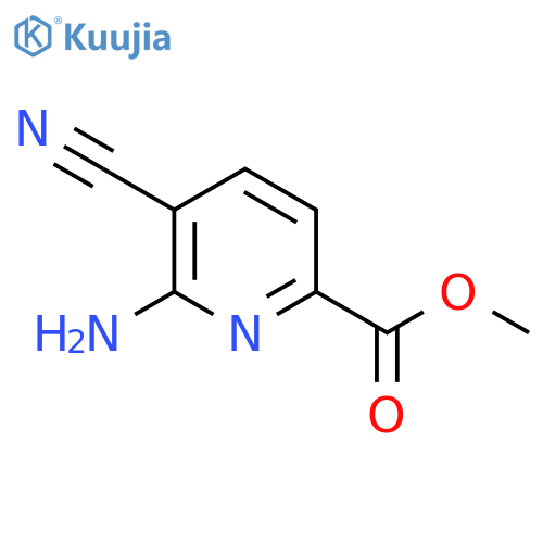 Methyl 6-amino-5-cyanopicolinate structure