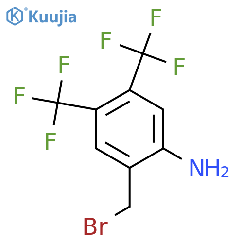 2-Amino-4,5-bis(trifluoromethyl)benzyl bromide structure
