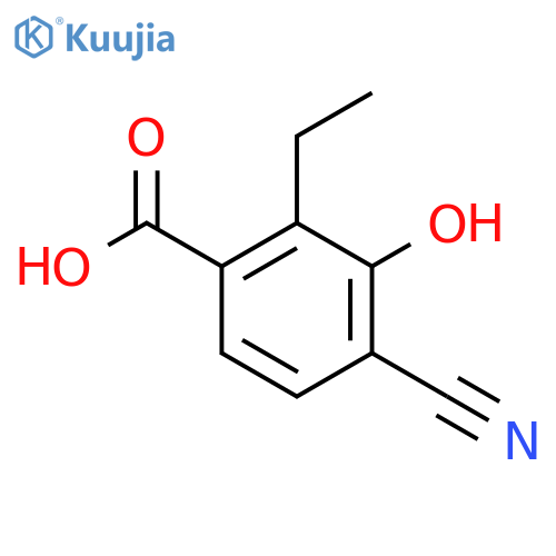 4-Cyano-2-ethyl-3-hydroxybenzoic acid structure