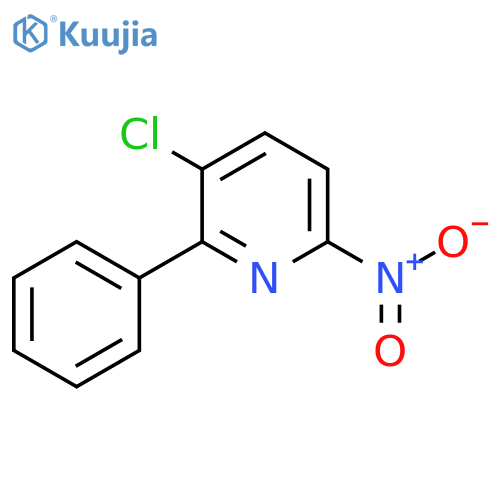 3-Chloro-6-nitro-2-phenylpyridine structure