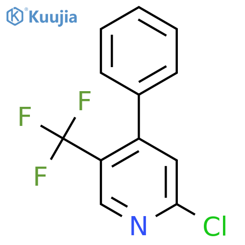 2-Chloro-4-phenyl-5-(trifluoromethyl)pyridine structure