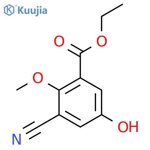 Ethyl 3-cyano-5-hydroxy-2-methoxybenzoate structure