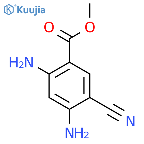 Methyl 5-cyano-2,4-diaminobenzoate structure