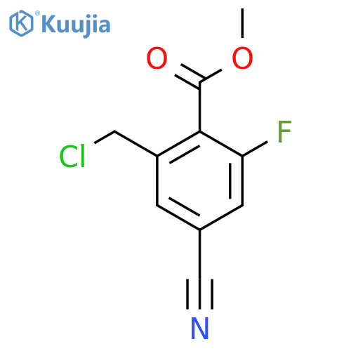 Methyl 2-chloromethyl-4-cyano-6-fluorobenzoate structure