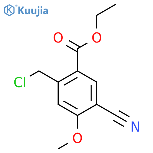 Ethyl 2-chloromethyl-5-cyano-4-methoxybenzoate structure