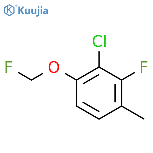 3-Chloro-2-fluoro-4-(fluoromethoxy)toluene structure