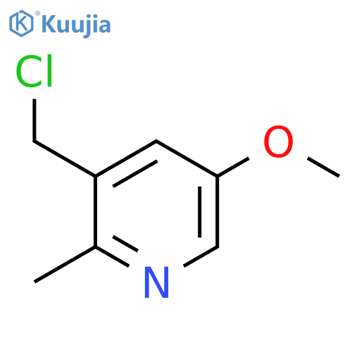 3-Chloromethyl-5-methoxy-2-methylpyridine structure
