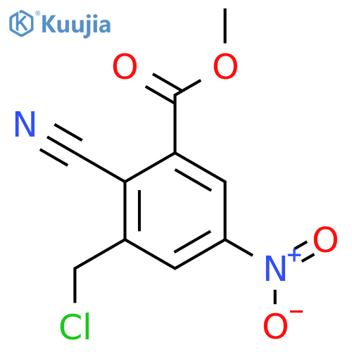 Methyl 3-chloromethyl-2-cyano-5-nitrobenzoate structure