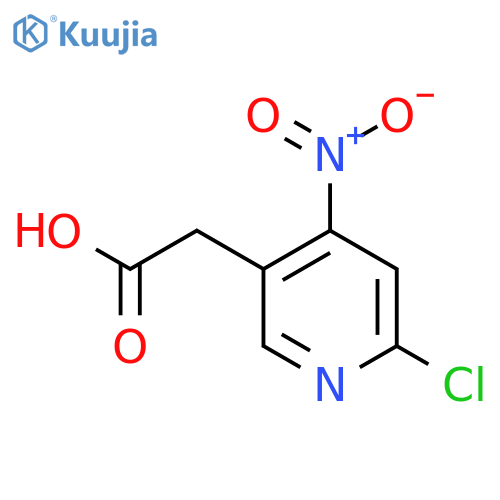 2-Chloro-4-nitropyridine-5-acetic acid structure