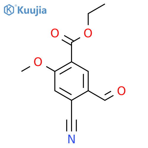 Ethyl 4-cyano-5-formyl-2-methoxybenzoate structure