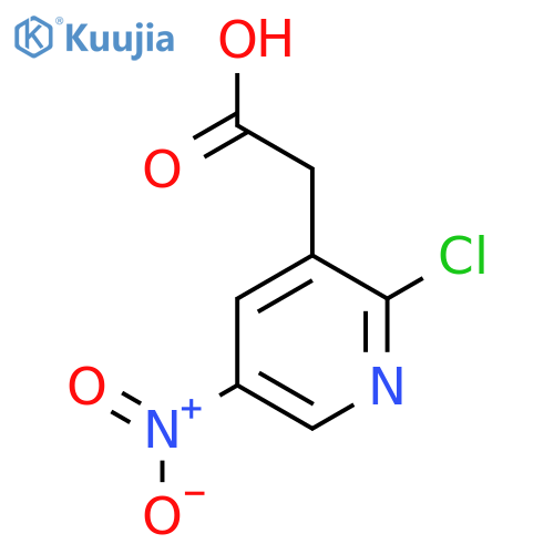 2-Chloro-5-nitropyridine-3-acetic acid structure