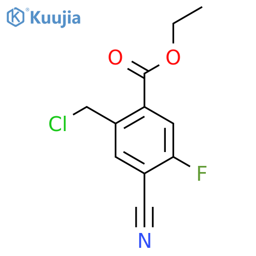 Ethyl 2-chloromethyl-4-cyano-5-fluorobenzoate structure