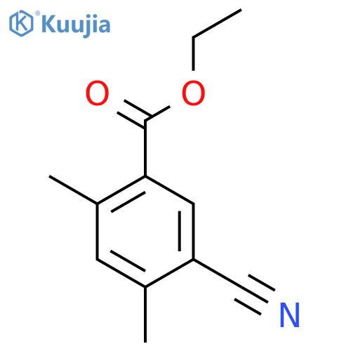 Ethyl 5-cyano-2,4-dimethylbenzoate structure