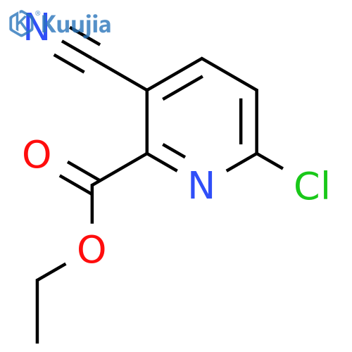 Ethyl 6-chloro-3-cyanopicolinate structure