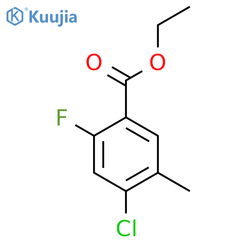 Ethyl 4-chloro-2-fluoro-5-methylbenzoate structure