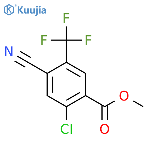 Methyl 2-chloro-4-cyano-5-(trifluoromethyl)benzoate structure