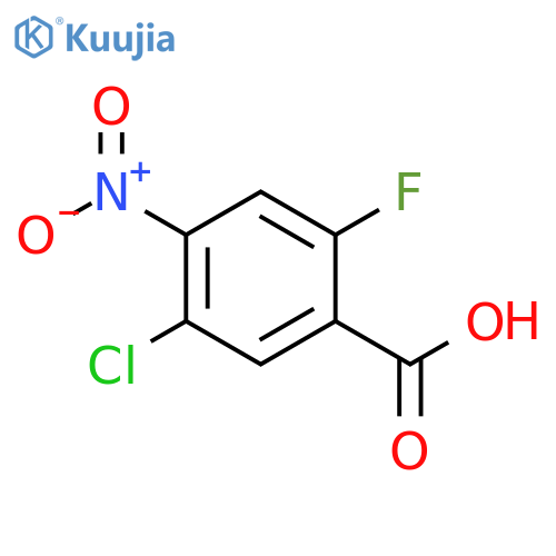Benzoic acid, 5-chloro-2-fluoro-4-nitro- structure