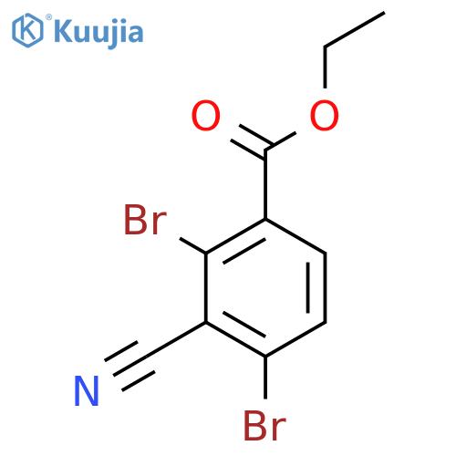 Ethyl 3-cyano-2,4-dibromobenzoate structure