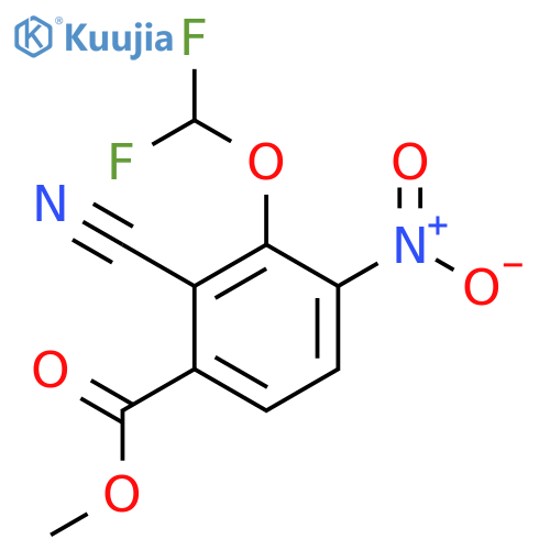 Methyl 2-cyano-3-difluoromethoxy-4-nitrobenzoate structure