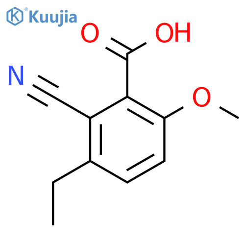 2-Cyano-3-ethyl-6-methoxybenzoic acid structure