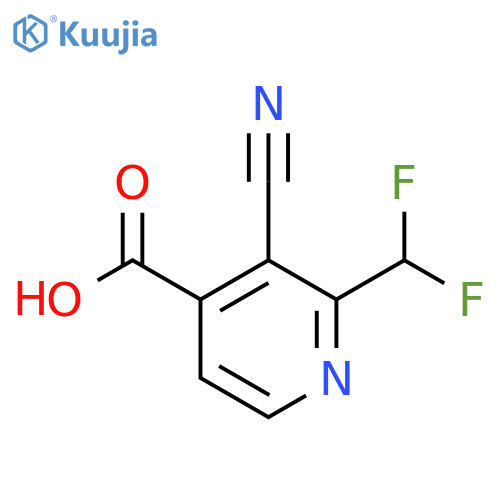 3-Cyano-2-(difluoromethyl)isonicotinic acid structure