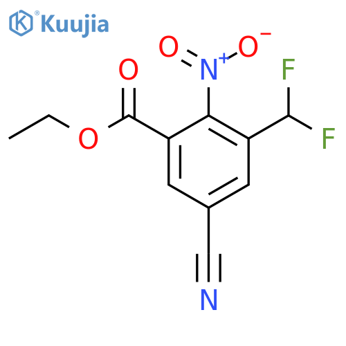 Ethyl 5-cyano-3-difluoromethyl-2-nitrobenzoate structure